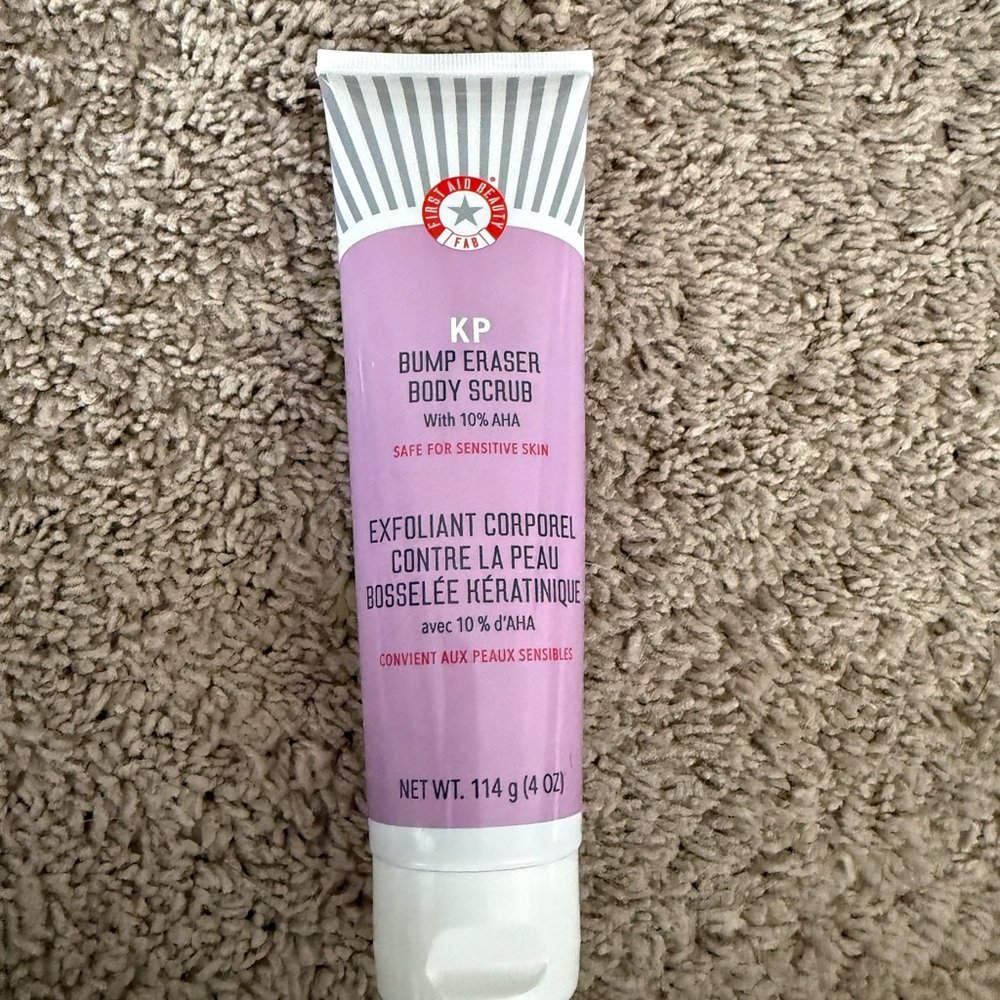 First Aid Beauty KP Bump Eraser Body Scrub - Purple 4 Oz
